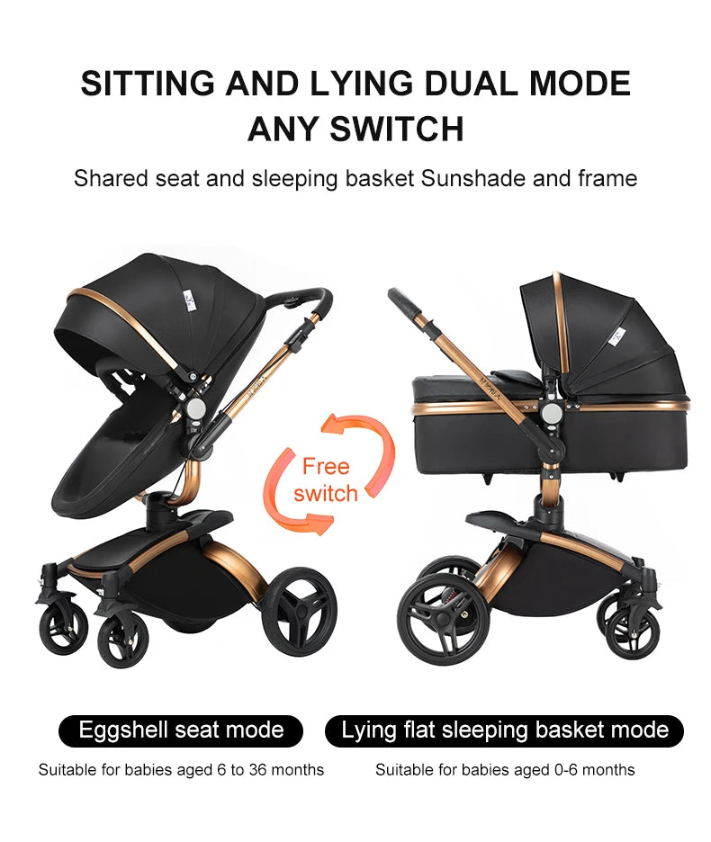 Poussette multifonctionnelle 3 en 1 imperméable