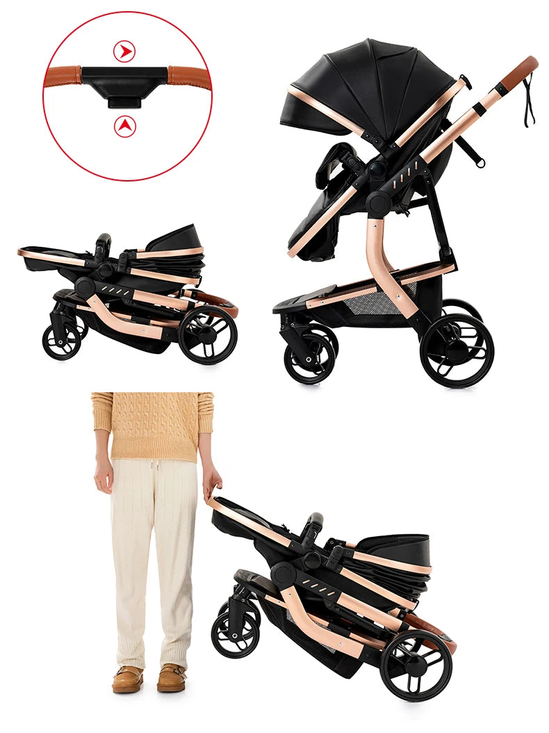 Poussette multifonctionnelle 3 en 1 imperméable