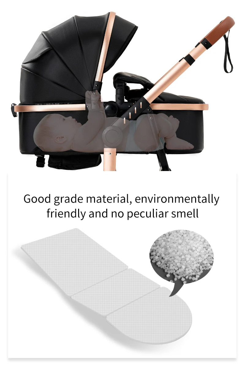 Poussette multifonctionnelle 3 en 1 imperméable