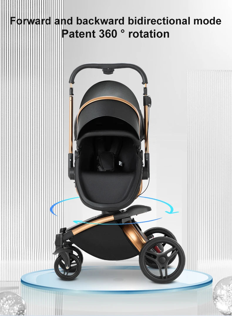 Poussette multifonctionnelle 3 en 1 imperméable