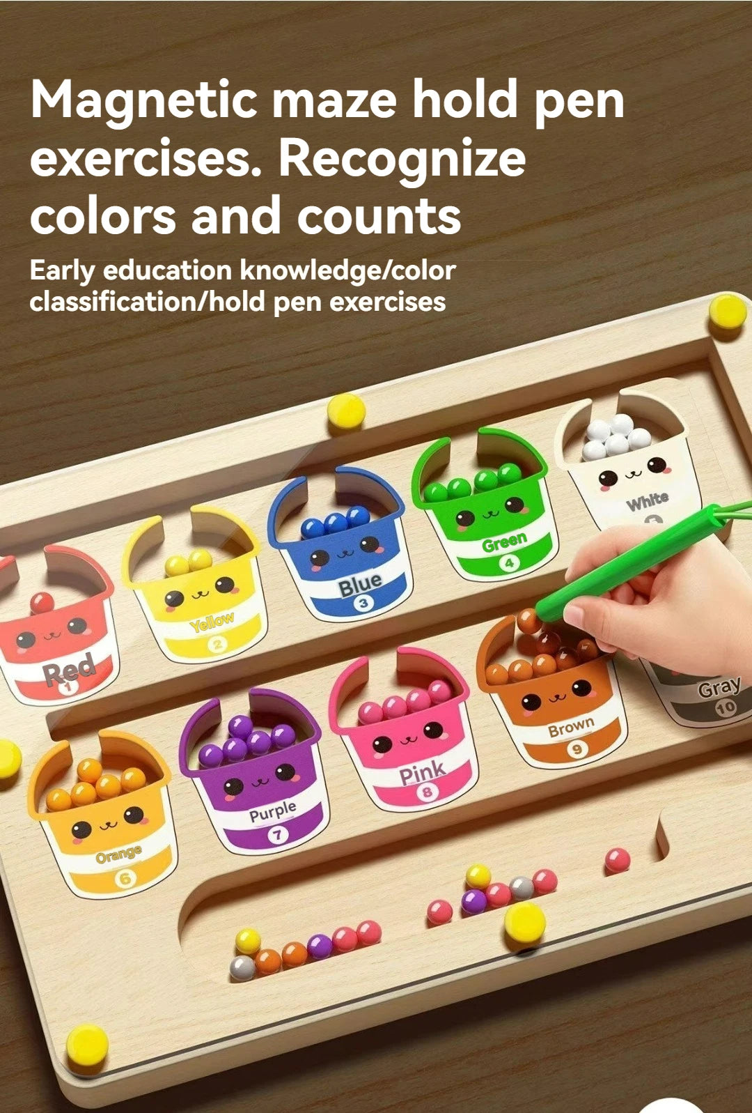 Jeu Magnétique Montessori - Apprendre en s'amusant